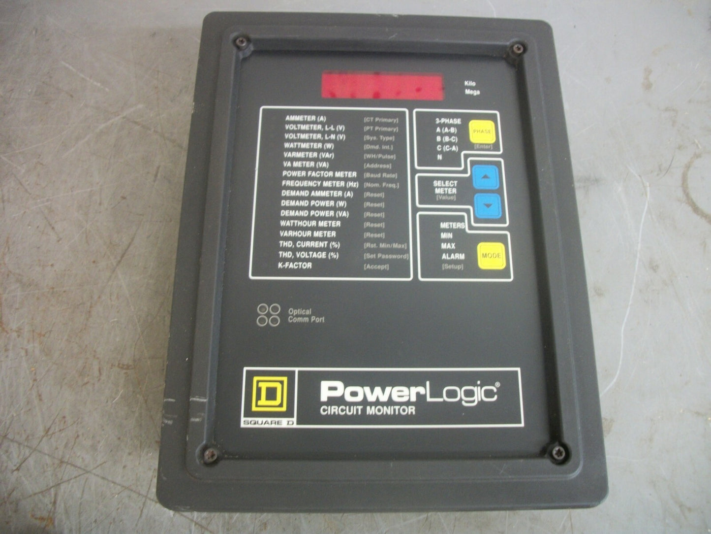 SQUARE D POWERLOGIC CIRCUIT MONITOR 3020CM2250