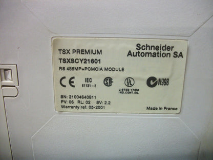 TELEMECANIQUE TSX PREMIUM 2-CHANNEL COMMUNICATION PLC MODULE TSXSCY21601