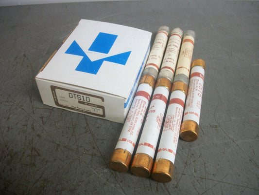 GOULD SHAWMUT BOX OF 7 ONE-TIME FUSES OTS10 10AMP 600VOLT NIB