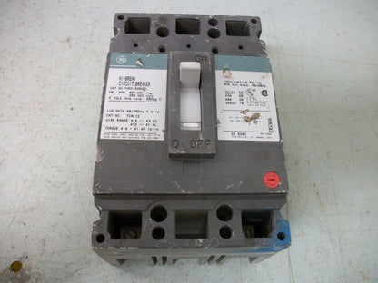 GE THED CIRCUIT BREAKER THED124020 20AMP 480VOLT 2POLE GREEN