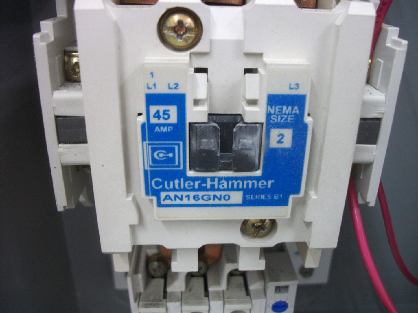 CUTLER-HAMMER STARTER COMBO SIZE 2 AN16GN0 120VCOIL 50AMP BREAKER