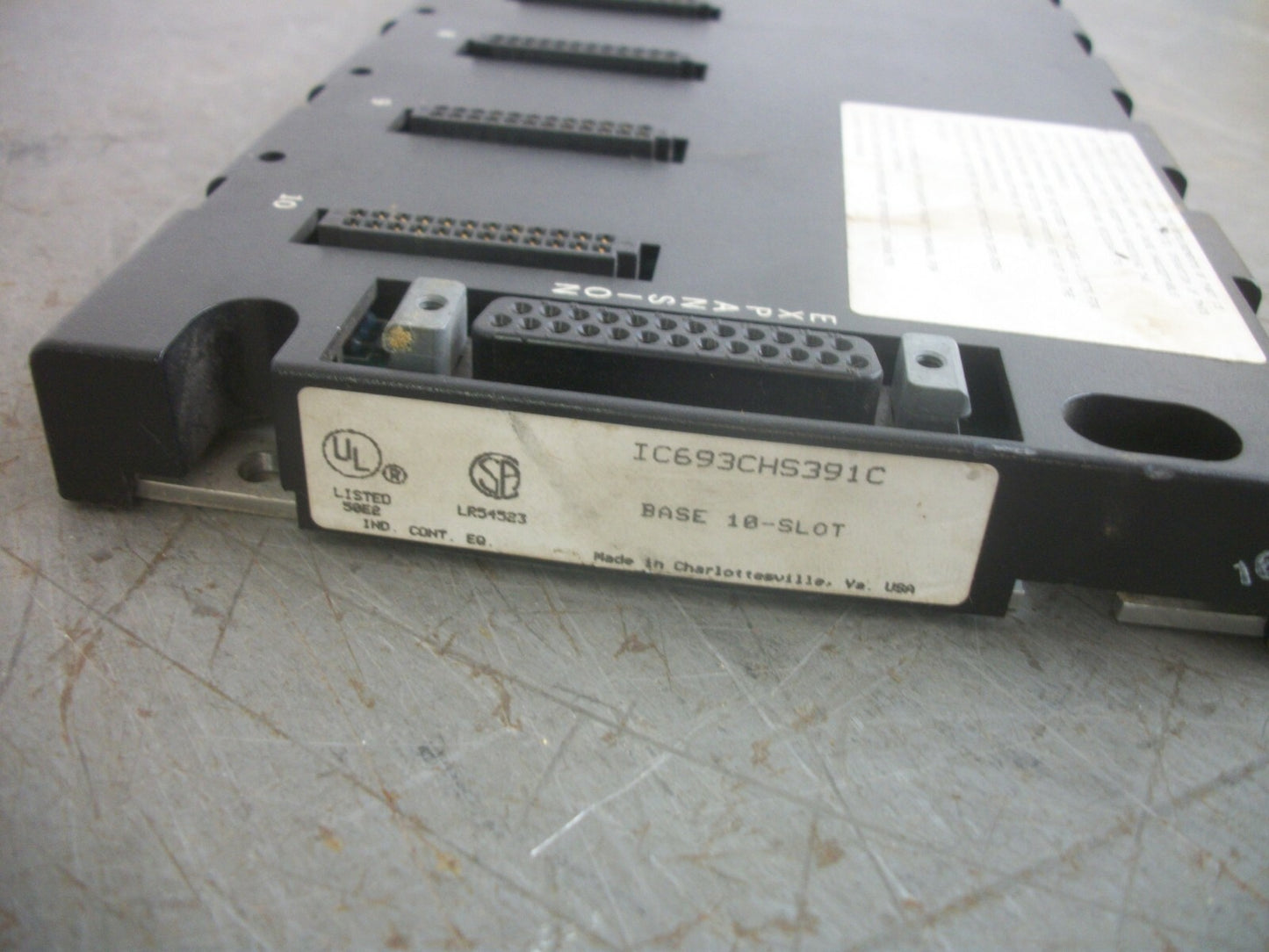 GE FANUC 10-SLOT PLC BASE RACK IC693CHS391C