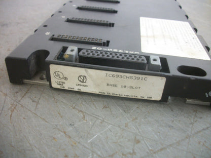 GE FANUC 10-SLOT PLC BASE RACK IC693CHS391C