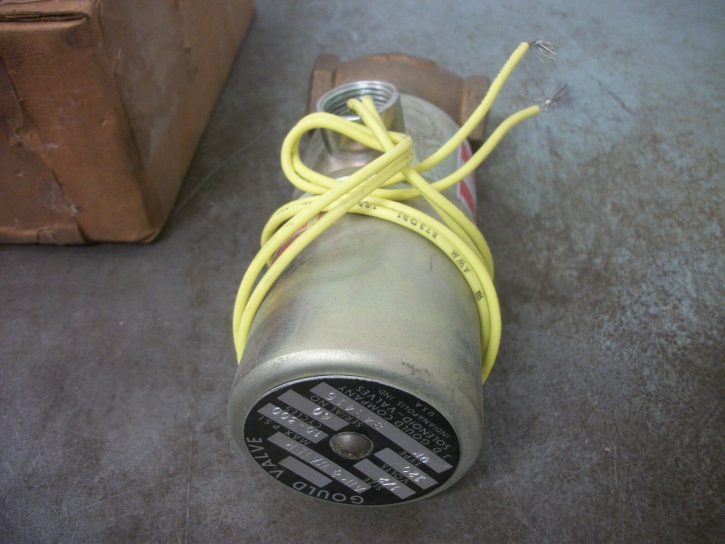 GOULD 1/2" AIR & WATER VALVE TYPE QR 120VOLT 10-300PSI NIB