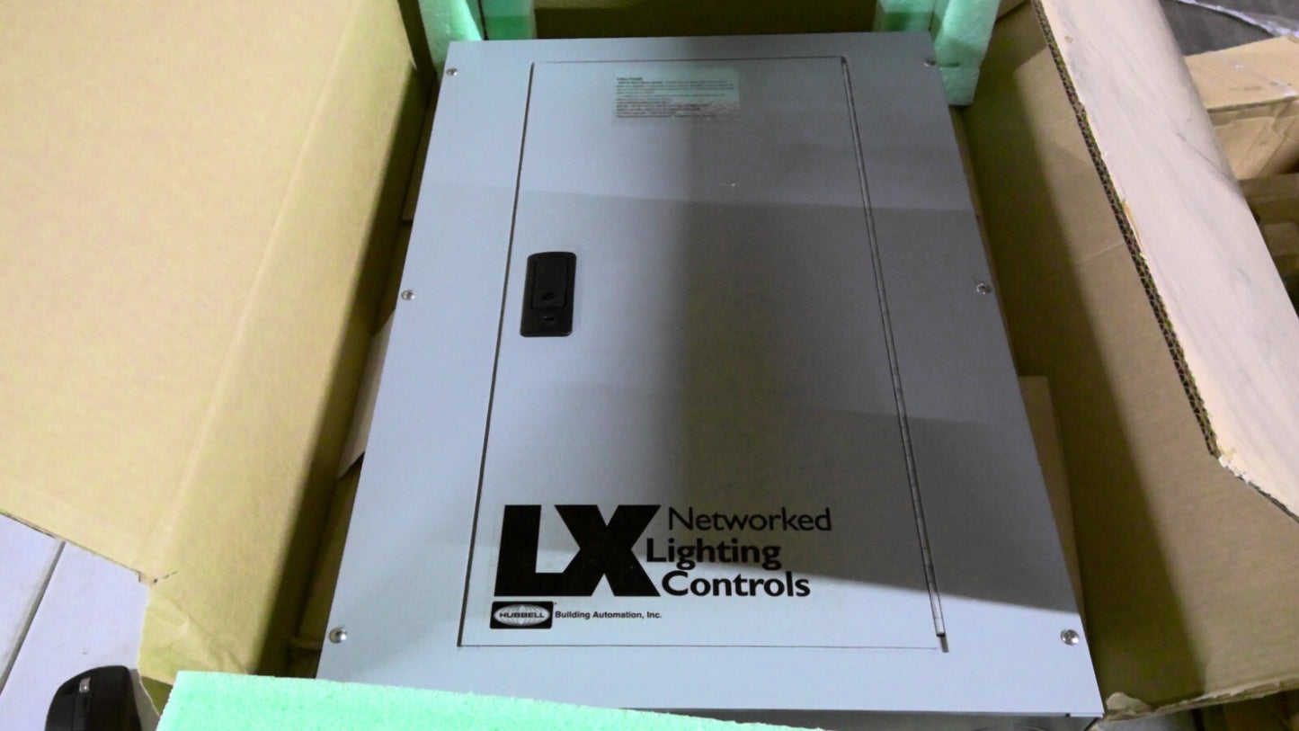 HUBBELL 32-RELAY SURFACE MOUNT LIGHTING PANEL ENCLOSURE ONLY LXEN32S NIB