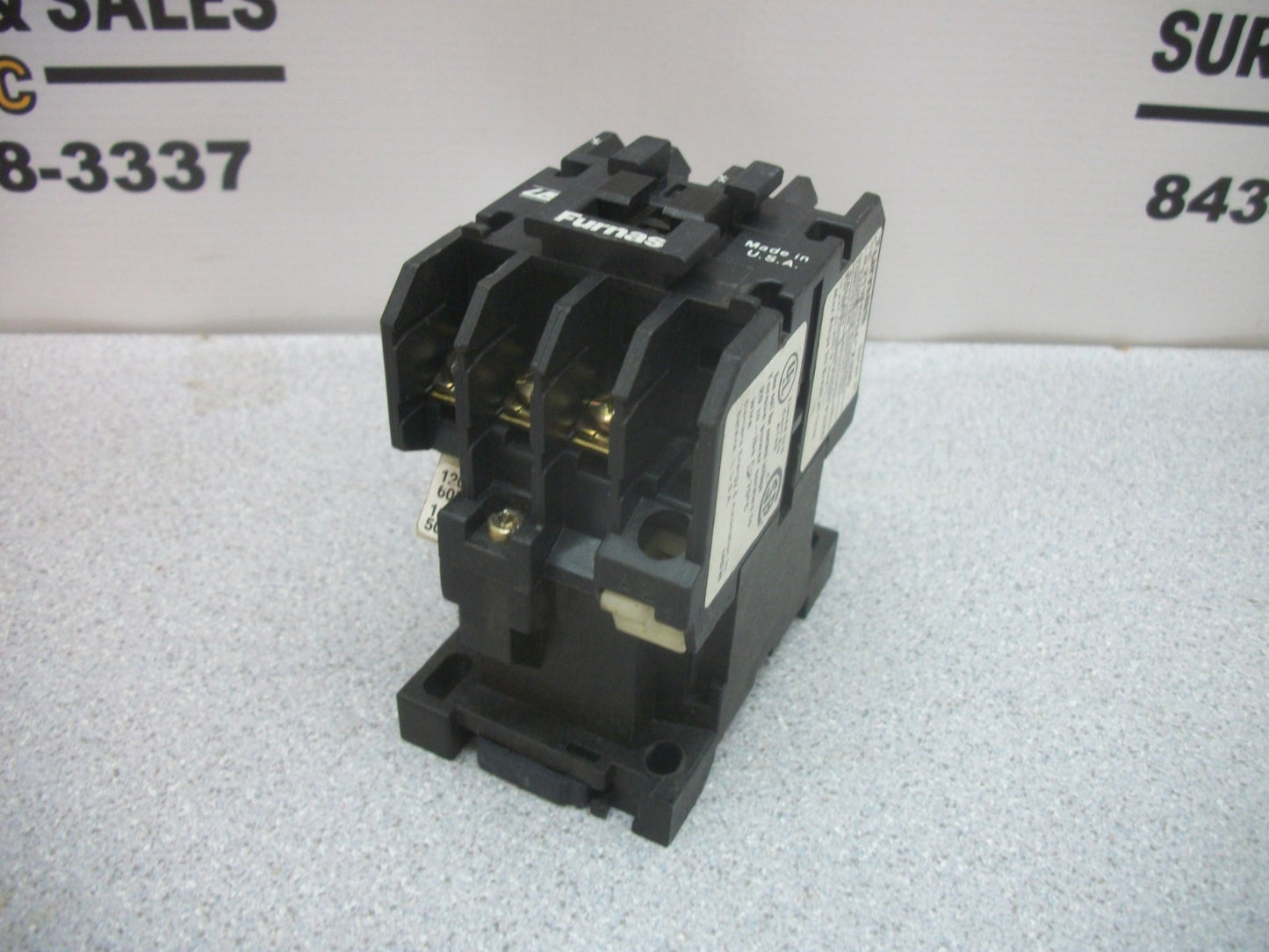 FURNAS 20AMP LIGHTING CONTACTOR 21WE03A*X335 120VCOIL