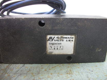 AUTOMATIC VALVE SOLENOID VALVE D2003ACWR 120VCOIL