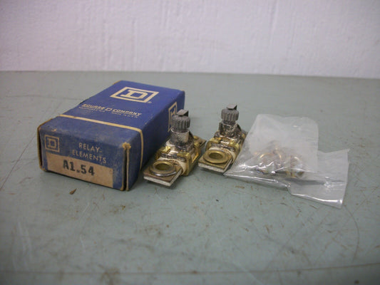 SQUARE D BOX OF 2 OVERLOAD RELAY THERMAL HEATERS A1.54 NIB