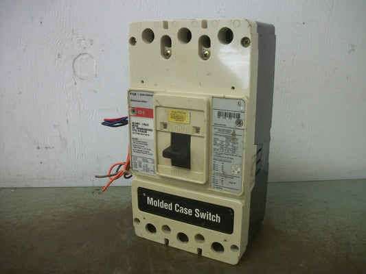 CUTLER-HAMMER KD-K MOLDED CASE SWITCH KD3400KA06U18Z02 400A 600V 3P W/ UV & AUX