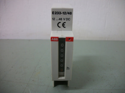 ABB WORKING HOUR COUNTER MODULE E233-12/48 12...48VDC NOB