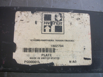 HYSTER PLATE 1302704 NEW