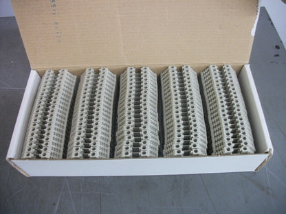 TELEMECANIQUE BOX OF 100 2.5mm2 SCREW CLAMP TERMINAL BLOCKS AB1VV235U NIB