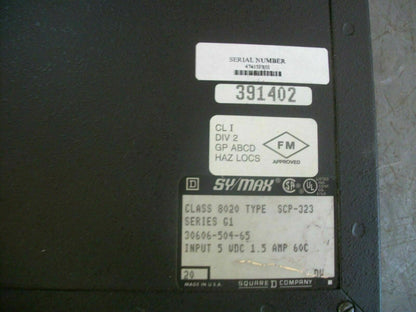SQUARE D SY/MAX MODEL 300 PROCESSOR MODULE 8020SCP-323