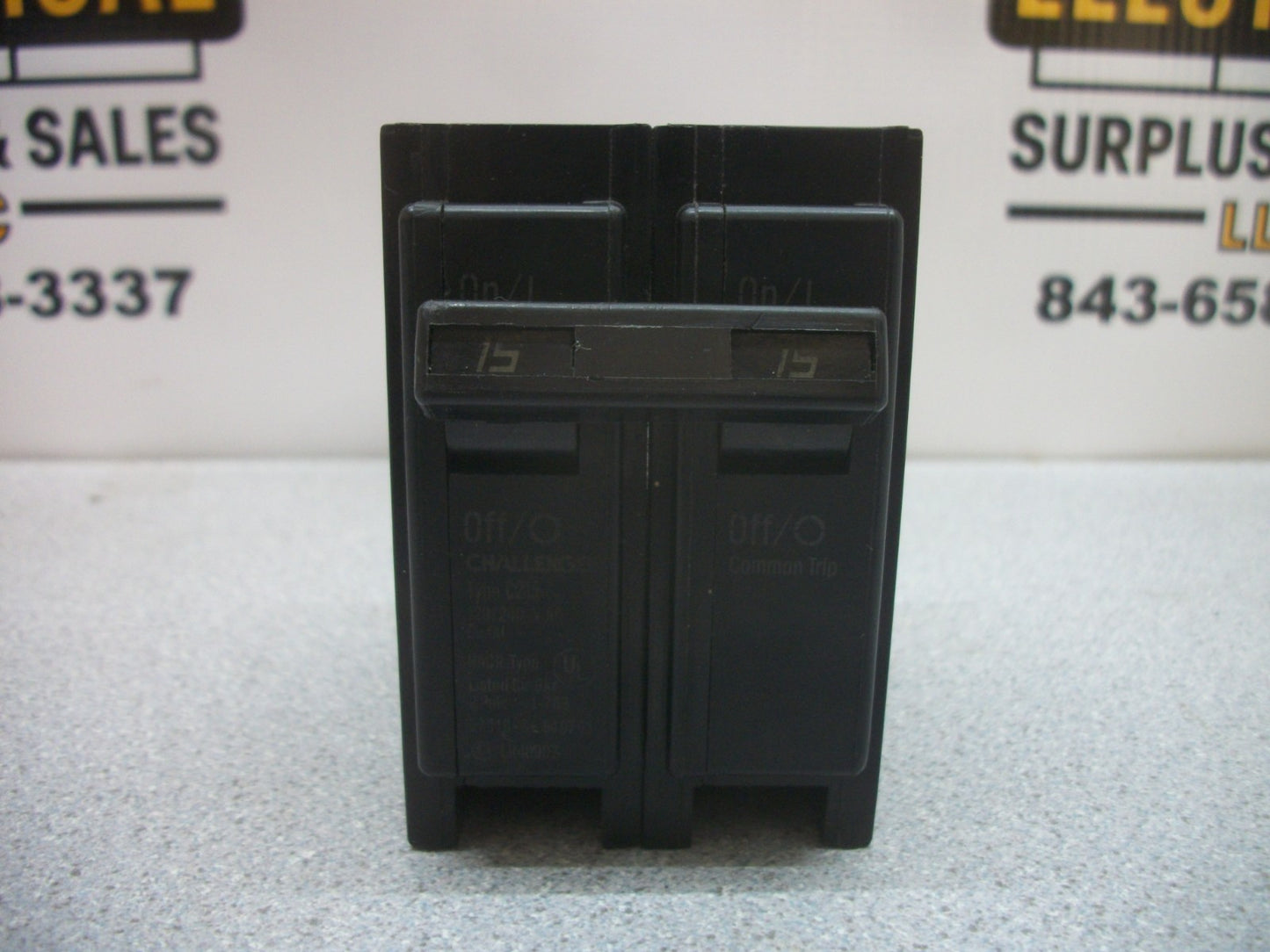 CHALLENGER TYPE C CIRCUIT BREAKER C215 15AMP 240VOLT 2POLE