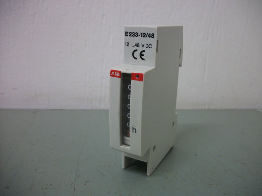 ABB WORKING HOUR COUNTER MODULE E233-12/48 12...48VDC NOB