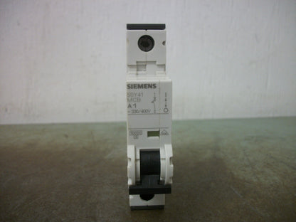 SIEMENS MINI CIRCUIT BREAKER 5SY41MCBA1 5SY4101-5 1AMP 400VOLT 1POLE