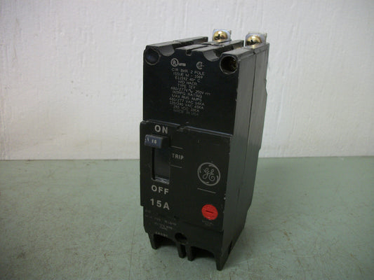 GE TEY CIRCUIT BREAKER TEY215 15AMP 480VOLT 2POLE