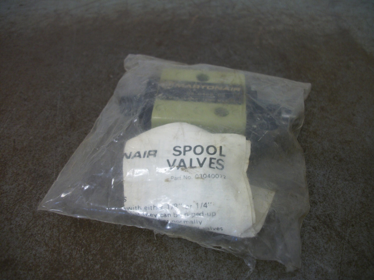 MARTONAIR ROLLER SPRING VALVE 03040202 NEW