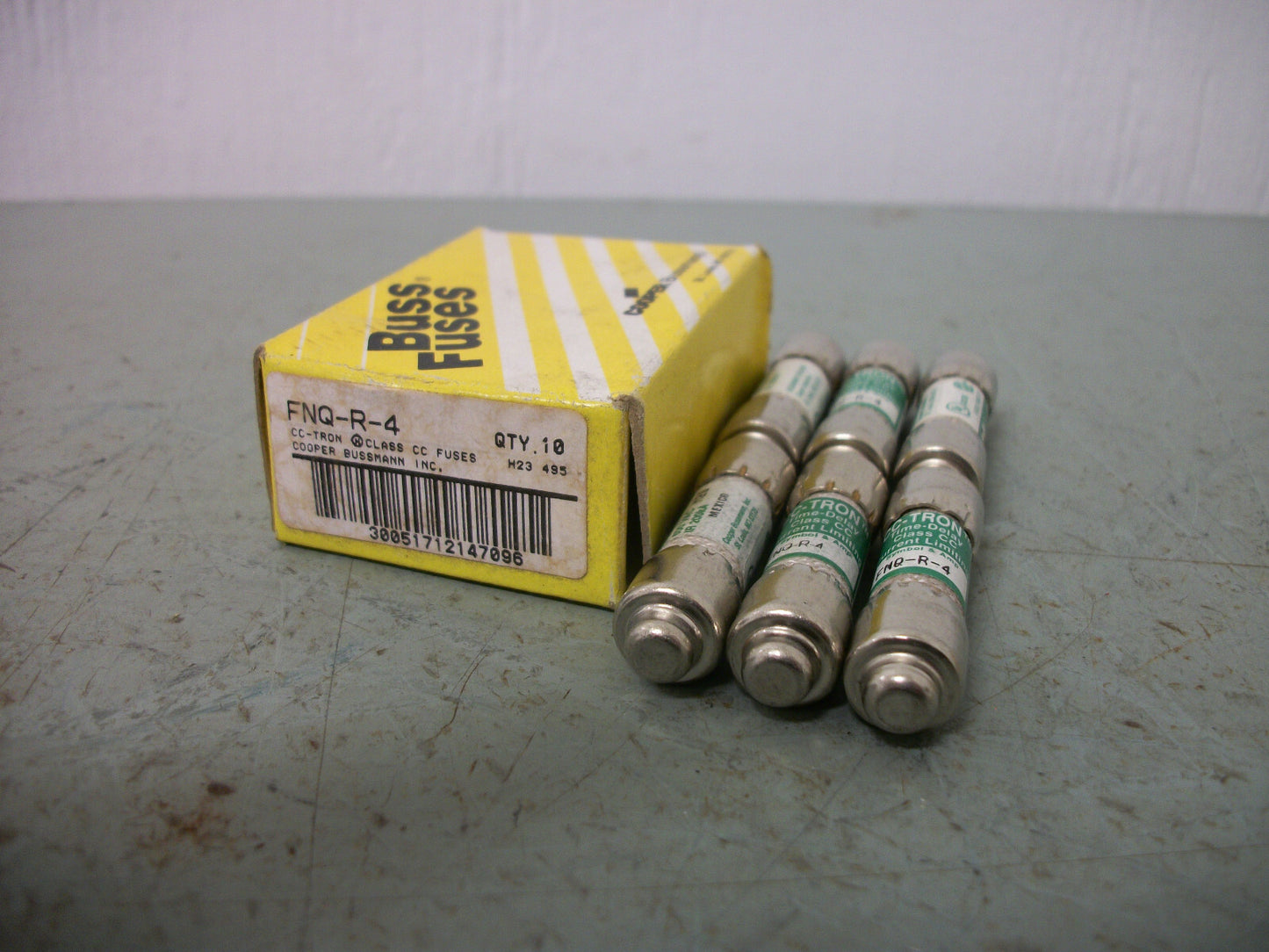 BUSSMANN BOX OF 6 CC-TRON FUSES FNQ-R-4 4AMP 600VOLT NIB