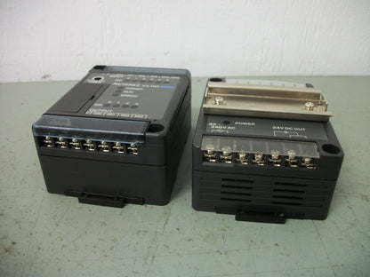 KEYENCE 5-CHANNEL ANALOG TIMER MODULE KX-10R W/POWER SUPPLY KX-U1 24VDC