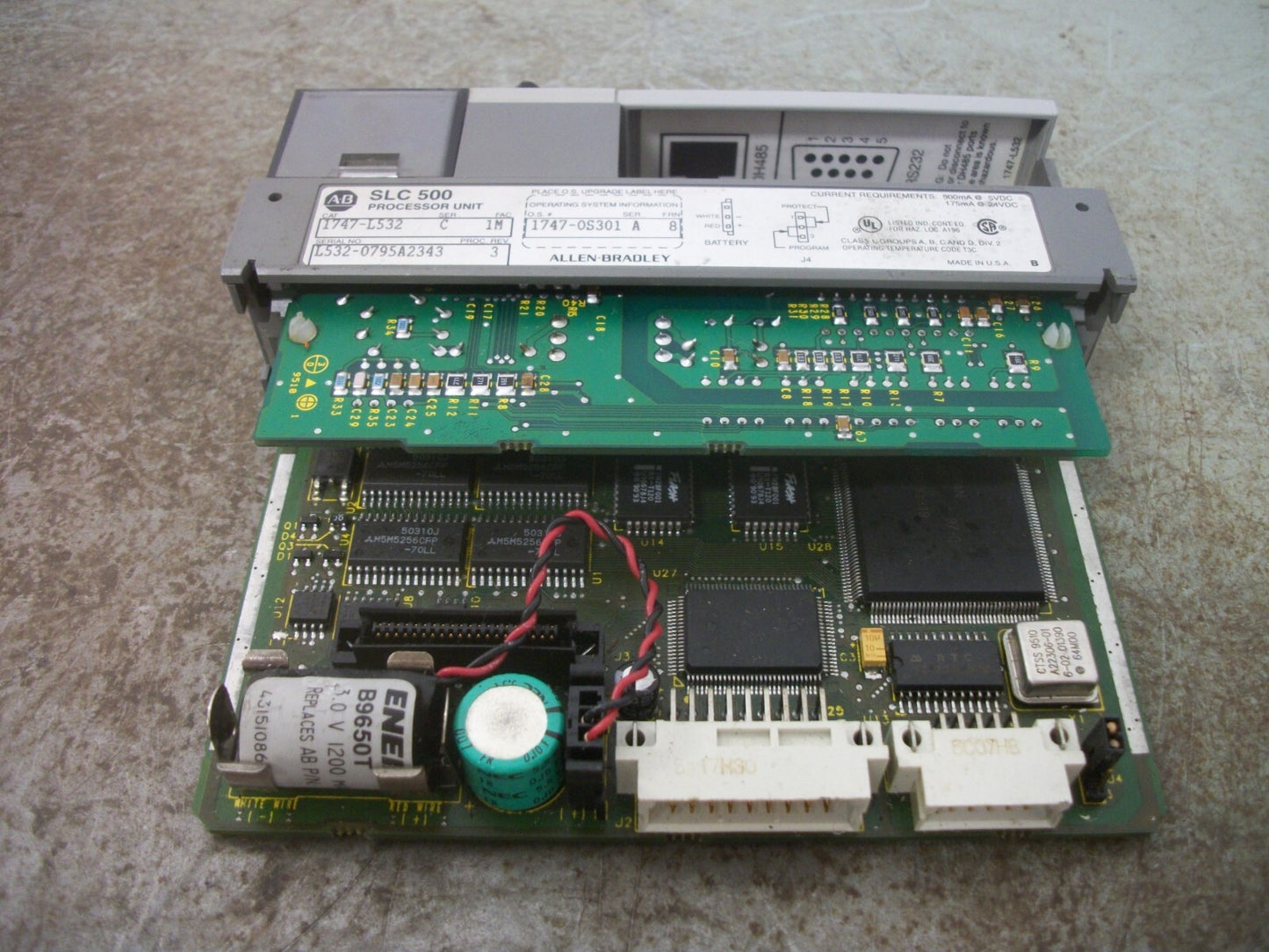 ALLEN-BRADLEY SLC 500 PROCESSOR UNIT 1747-L532 SER C REV 3
