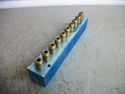 ALKON SERIES MQ 10-PORT PNEUMATIC MANIFOLD MQ22-4X6-10
