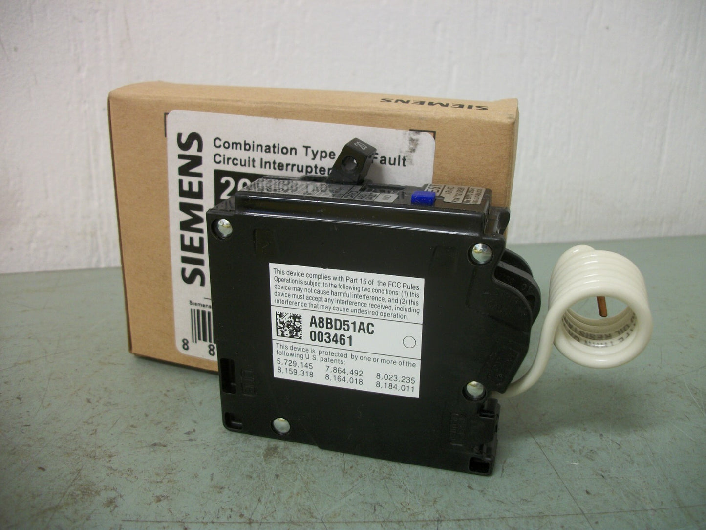 SIEMENS AFCI QAF2 CIRCUIT BREAKER QA120AFC 20AMP 120VOLT 1POLE NIB