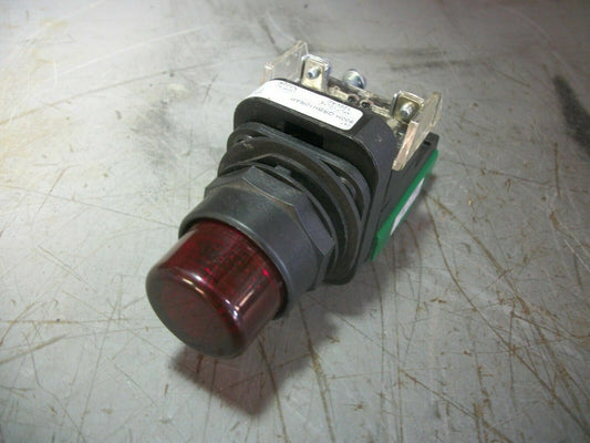ALLEN-BRADLEY RED ILLUMINATED PUSHBUTTON 800H-QRBH10RAP 120VOLT