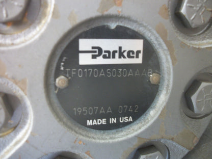 PARKER 30.5HP HYDRAULIC MOTOR TF0170AS030AAAB 444RPM 20GPM NOB