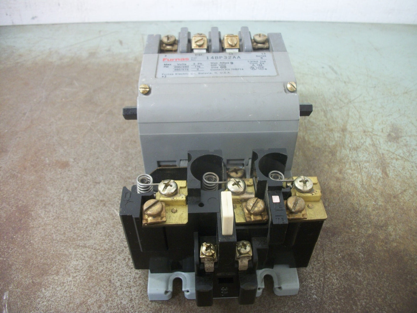 FURNAS SIZE 00 MOTOR STARTER 14BP32AA 110/120-220/240VCOIL 3PH 600V 2HP