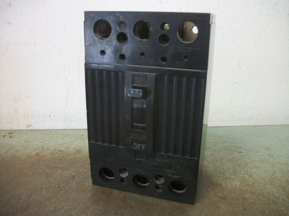 GE THQD CIRCUIT BREAKER THQD32200 200AMP 240VOLT 3POLE