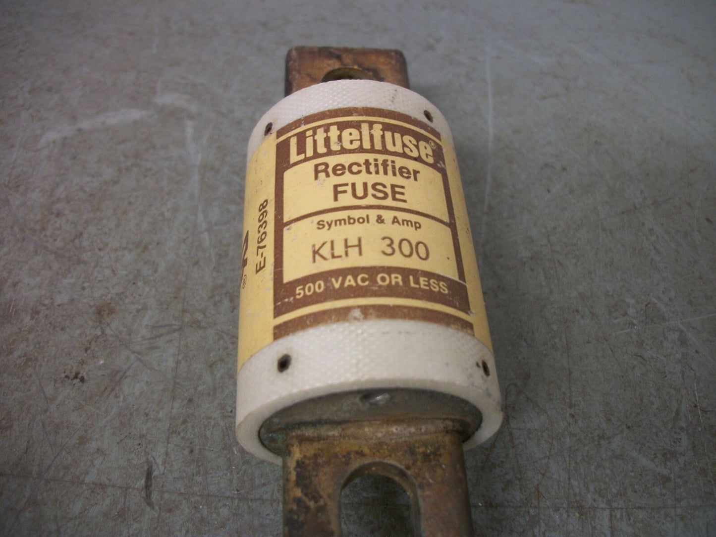 LITTELFUSE RECTIFIER FUSE KLH300 300AMP 500VOLT NOB
