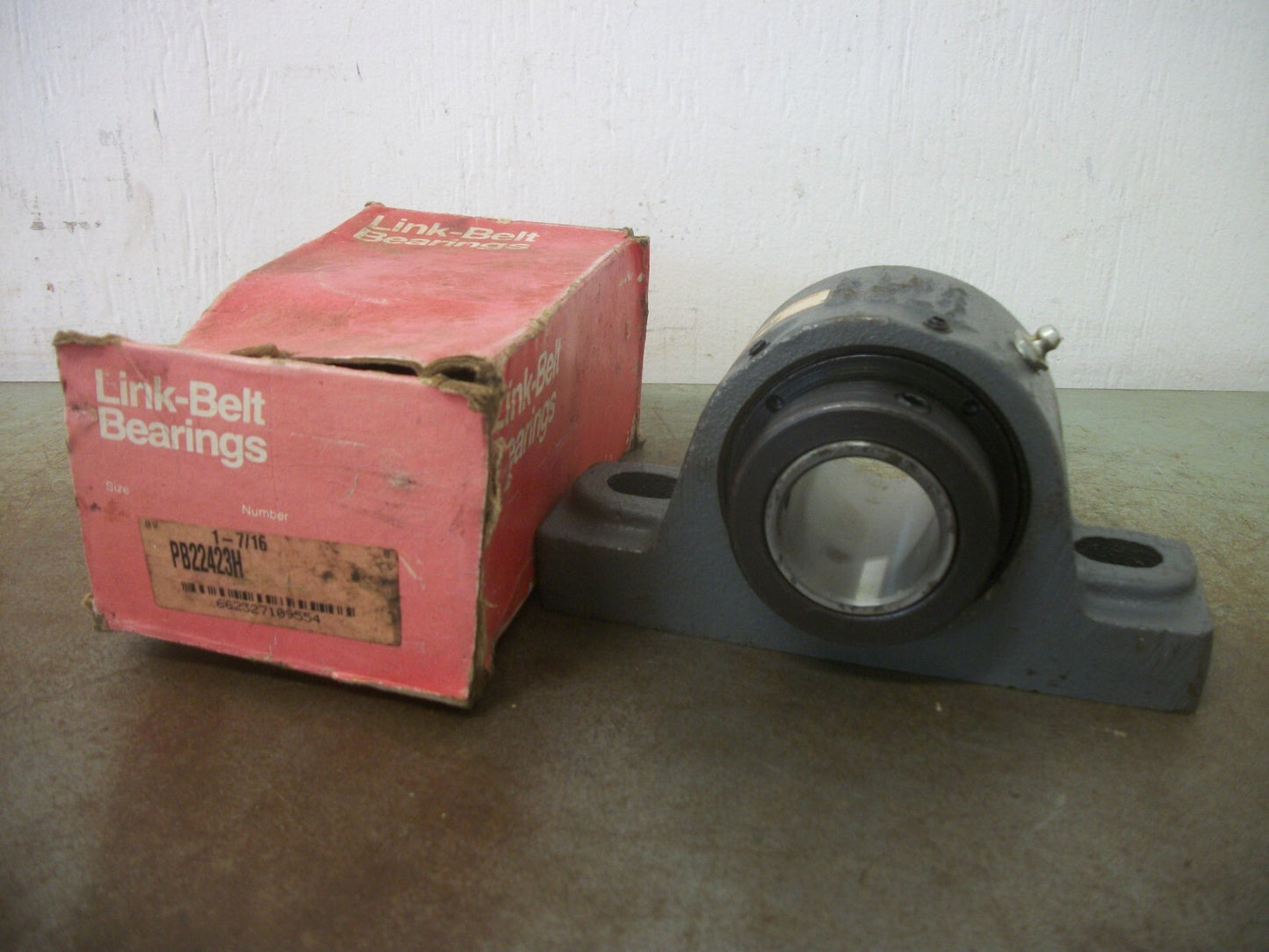 LINK-BELT 1-7/16" BORE 2-BOLT PILLOW BLOCK BEARING PB22423H NIB