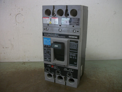 SIEMENS SENTRON FXD6-A CIRCUIT BREAKER FXD63B200 200AMP 600VOLT 3POLE