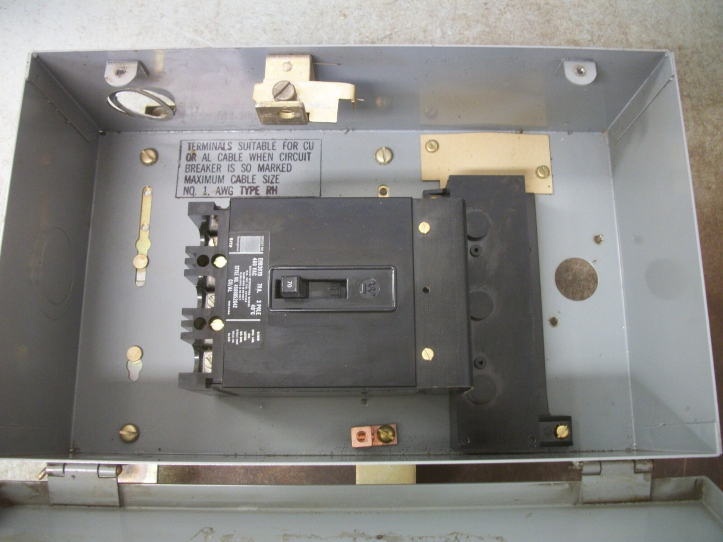 WESTINGHOUSE 373D128G03 CIRCUIT BREAKER BUS PLUG BPFB 100AMP 600VOLT