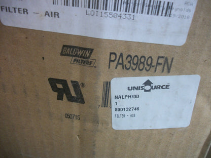 BALDWIN AIR FILTER PA3989-FN NIB