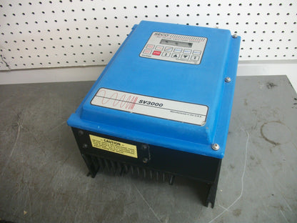 WARNER SV3000 5HP AC FLUX VECTOR DRIVE SV3205-01000 230VOLT 19AMP 5.6KVA