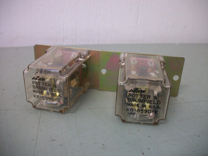 POTTER & BRUMFIELD LOT OF 2 RELAYS KR-5590-2 NOB