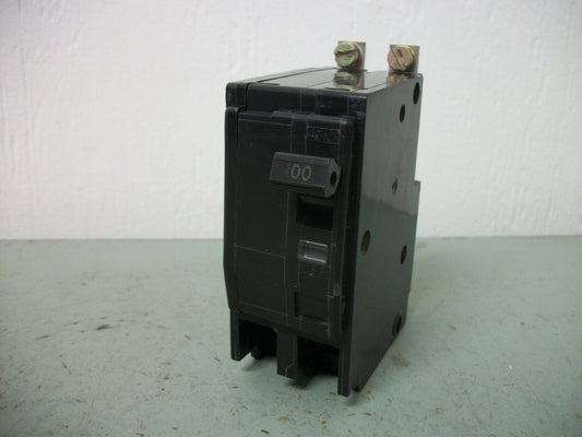 SQUARE D QOB CIRCUIT BREAKER QOB2100 100AMP 240VOLT 2POLE OLD
