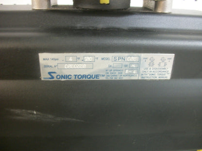 SONIC TORQUE 2" PNEUMATIC ACTUATOR SPN085 145PSI