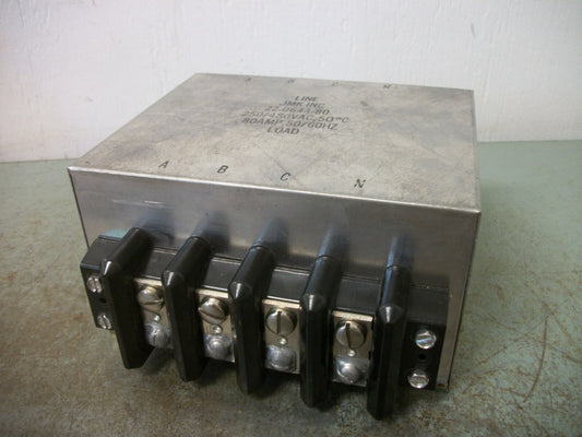 JMK INC EMI/RFI FILTER ZZ-0644-80 80AMP 250/480VAC