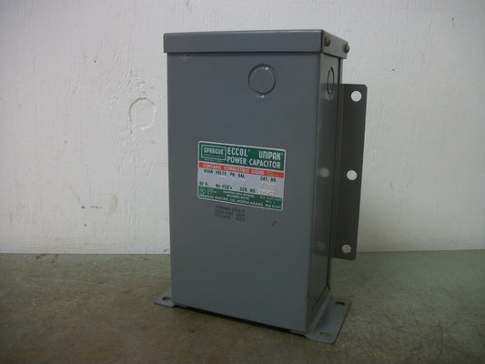 SPRAGUE ECCOL UNIPAK POWER CAPACITOR 143CEU 1KVAR 480VOLT 3PH NOB
