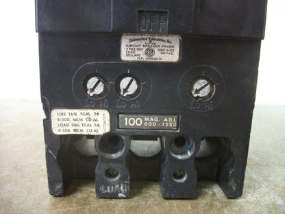 GE TFK CIRCUIT BREAKER TFK236F000 225AMP 600VOLT 3POLE W/100A TRIP