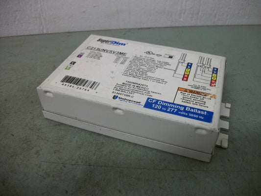 UNIVERSAL SUPERDIM TRIAD CF DIMMING BALLAST C213UNVSV3ME 120-277VOLT NOB