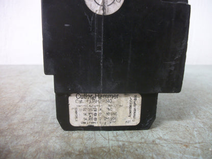 CUTLER-HAMMER GHB CIRCUIT BREAKER GHB3040 40AMP 480VOLT 3POLE
