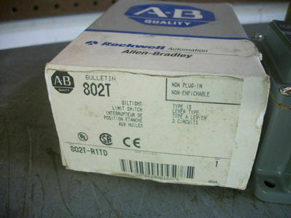 ALLEN-BRADLEY OILTIGHT LIMIT SWITCH 802T-R1TD NIB
