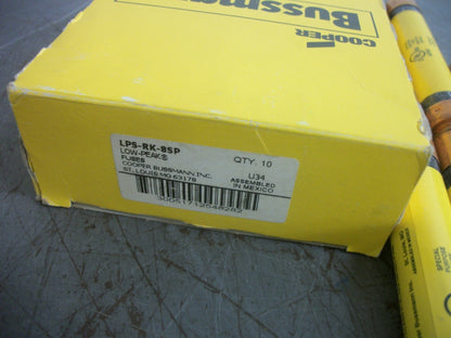 BUSSMANN BOX OF 5 LOW-PEAK FUSES LPS-RK-8SP 8AMP 600VOLT NIB