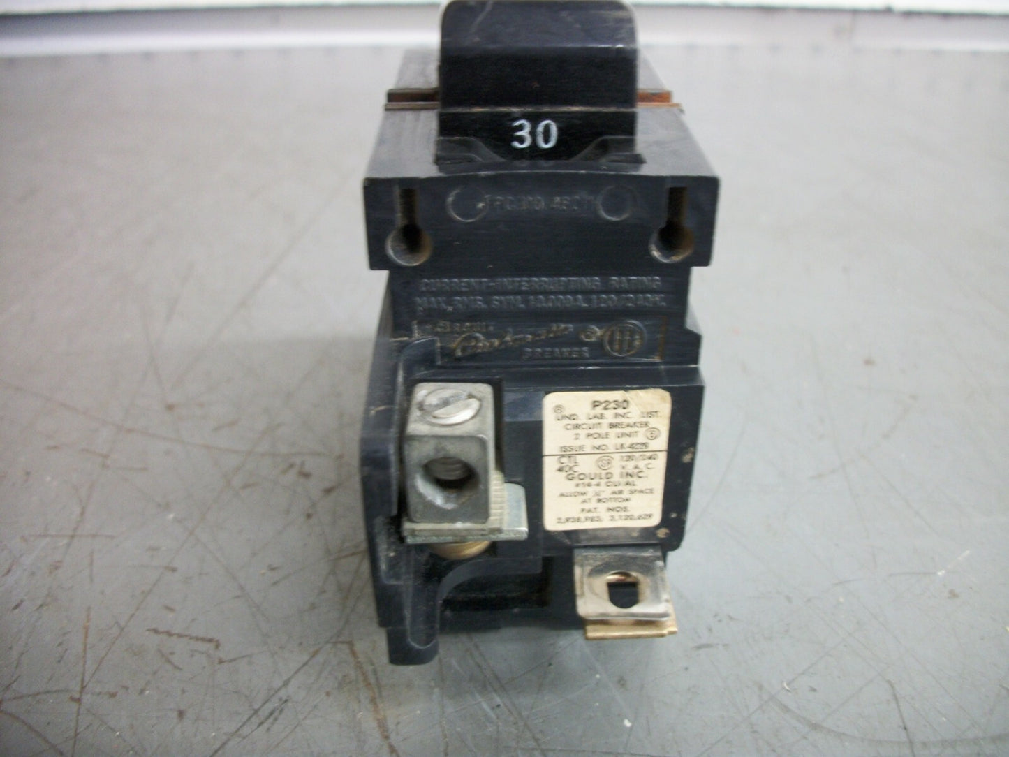 SIEMENS ITE PUSHMATIC CIRCUIT BREAKER P230 30AMP 240VOLT 2POLE