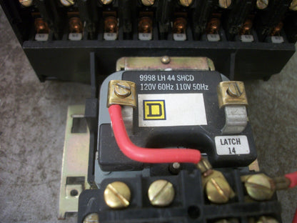 SQUARE D 30AMP 8POLE LIGHTING CONTACTOR 8903LX080 120VCOIL