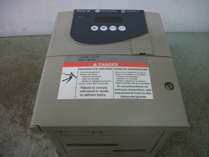 TELEMECANIQUE ALTIVAR 28 2HP ADJ SPEED DRIVE ATV28HU29N4U 460VOLT 3PH
